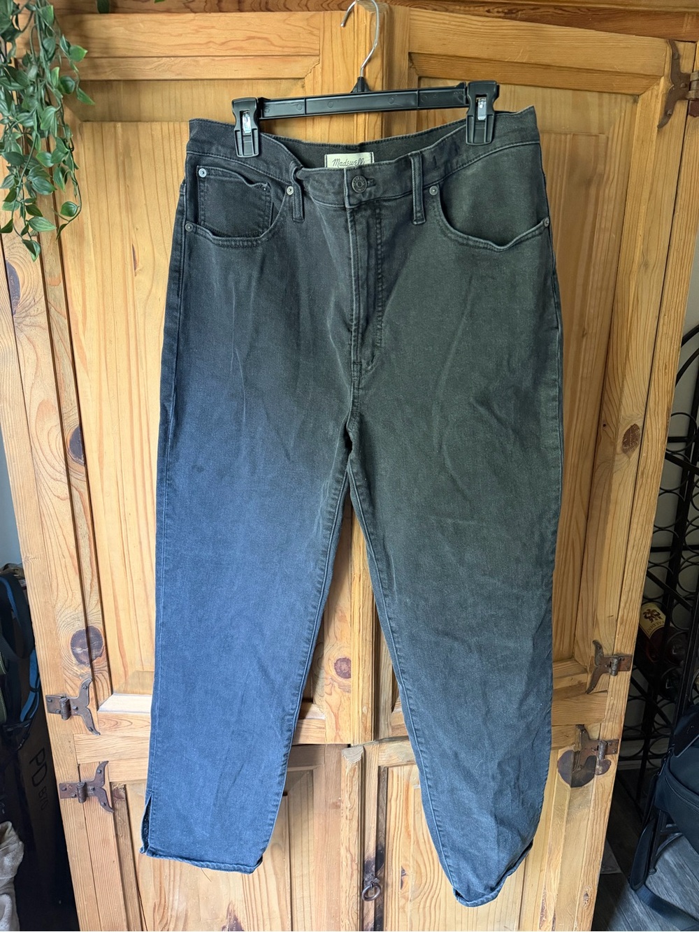 Madewell Women's Darted Barrel Leg Washed Casual Denim Jeans